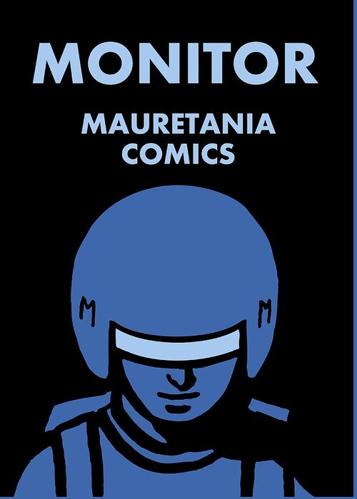 Mauretania Comics Greeting Card featuring the digital art Monitor image by Chris Reynolds