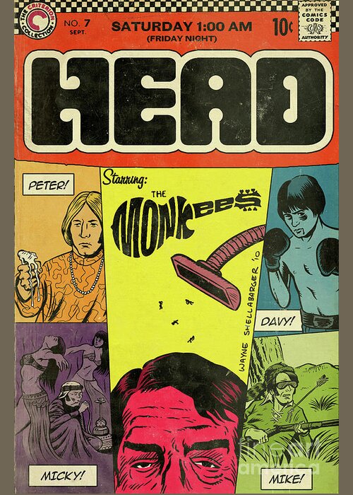 Monkees Greeting Card featuring the photograph Monkees Concert Poster by Action