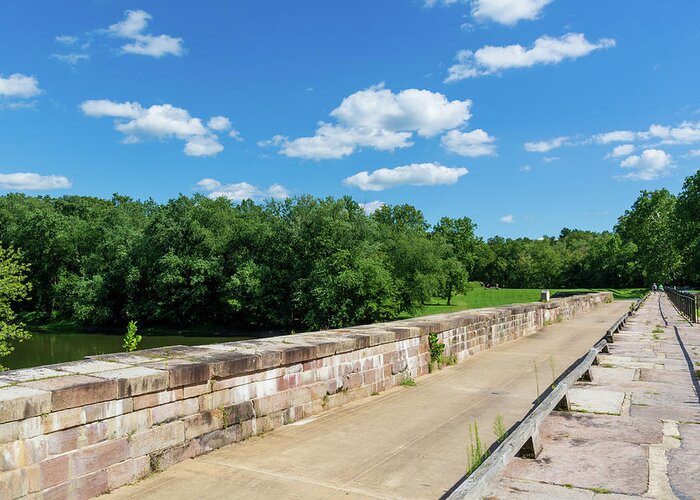 Monocacy Aqueduct Greeting Card featuring the photograph Monocacy Aqueduct by Liz Albro