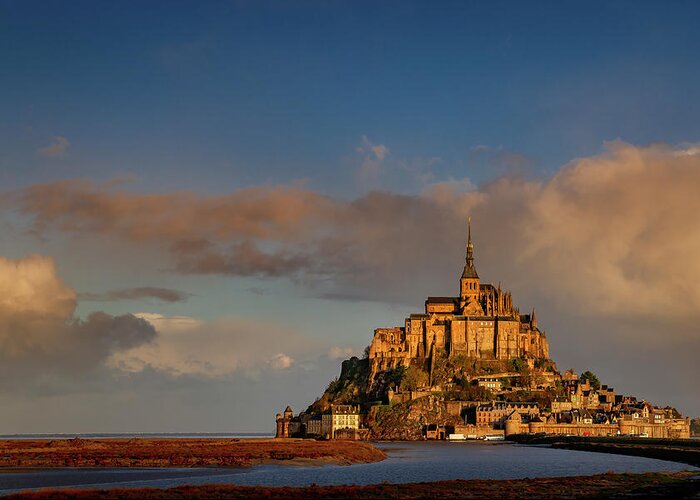 Mont-saint-michel Greeting Card featuring the photograph Mont Saint Michel - Saint Michael's Mount by Olivier Parent
