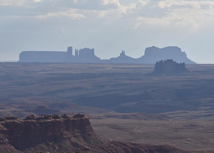 Monument Valley Greeting Card featuring the photograph Monument Valley on the Horizon by Ben Foster