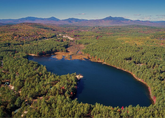 Moores Pond Greeting Card featuring the photograph Moores Pond - Tamworth, New Hampshire by John Rowe