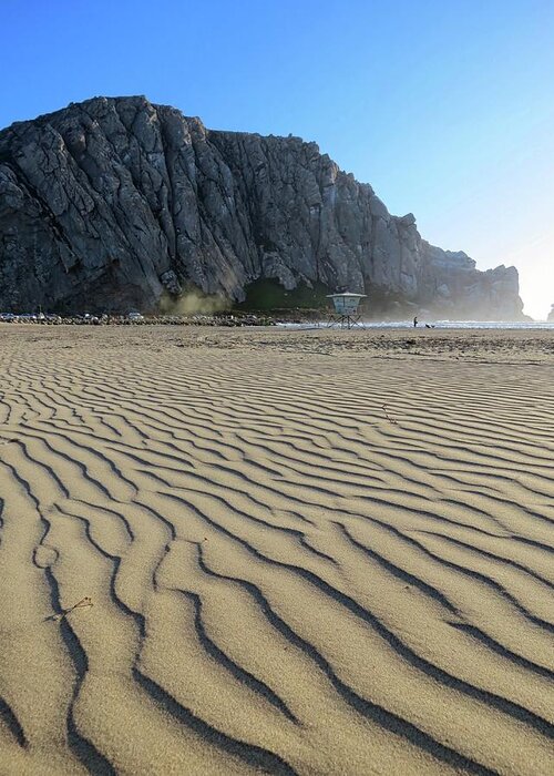 Morro Bay Greeting Card featuring the photograph Morro Rock by Connor Beekman
