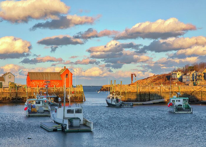 Motif Number One Greeting Card featuring the photograph Motif #1 Rockport Massachusetts Cape Ann by Juergen Roth