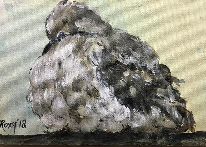 Dove Greeting Card featuring the painting Mourning Dove by Roxy Rich