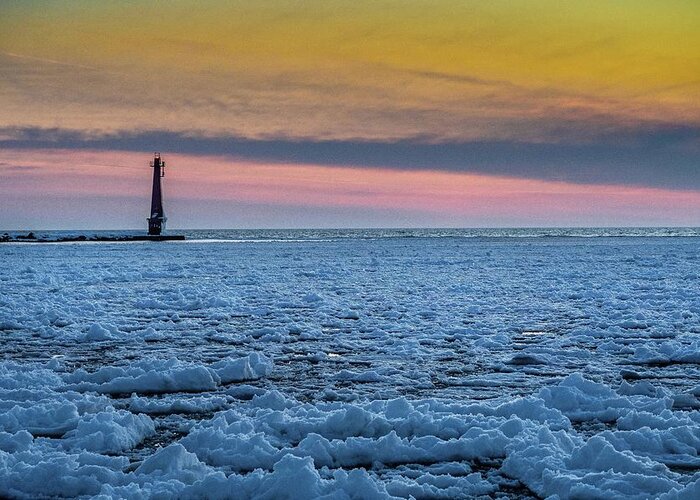 Northernmichigan Greeting Card featuring the photograph Muskegon Lighthouse IMG_4009 HRes by Michael Thomas