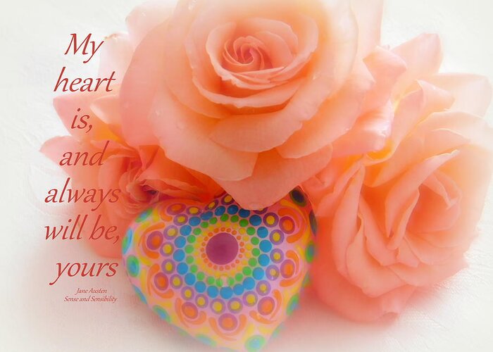 My Heart Belongs To You Greeting Card featuring the photograph My heart belongs to you by Karen Cook