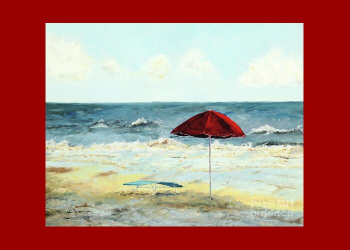Myrtle Beach Greeting Card featuring the painting Myrtle Beach by Paint Box Studio