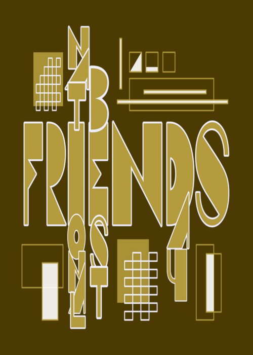 National Best Friends Greeting Card featuring the digital art National Best Friends June 8th by Delynn Addams