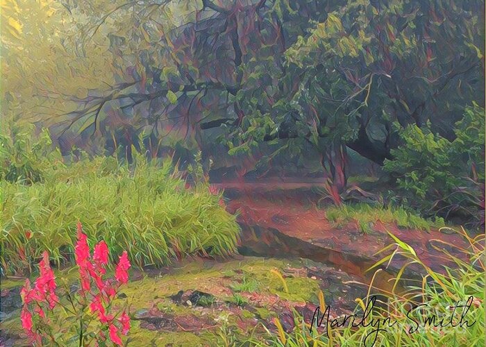Mississippi Greeting Card featuring the painting Natural Garden by Marilyn Smith