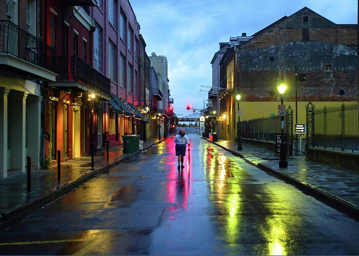 New Orleans Greeting Card featuring the photograph New Orleans Street by Rick Wilking