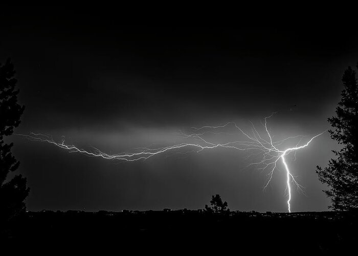 Lightening Greeting Card featuring the photograph Night Strike by Dawn Key