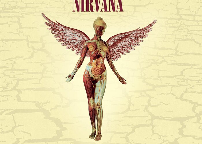 Nirvana Greeting Card featuring the photograph Nirvana Utero album cover by Action