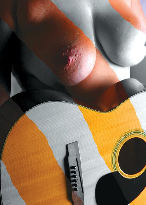 Breasts Greeting Card featuring the photograph No Strings Attached-Stripped out by Tom Baptist