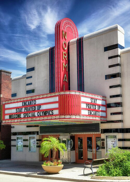 Normal Theater Greeting Card featuring the photograph Normal Theater - Normal, IL by Susan Rissi Tregoning