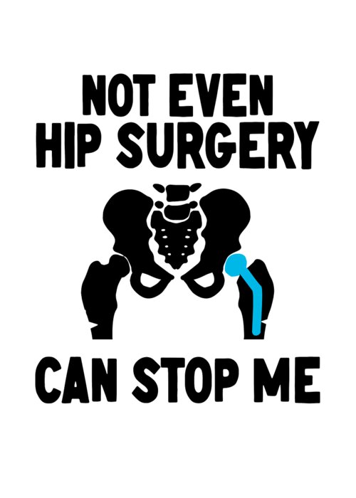 Hip Replacement Upgrade Funny Recovery Surgery Throw Pillow by Stronzi