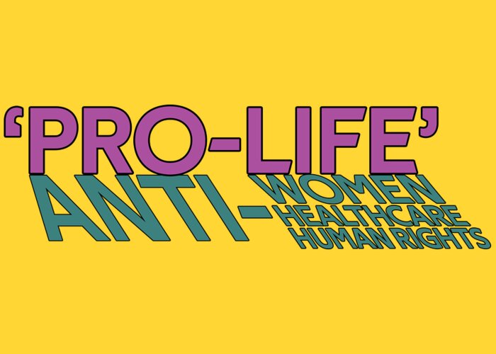 Pro-choice Greeting Card featuring the digital art Not So Pro Life Aggressive Flavor by Christopher Lotito