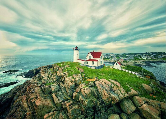  Greeting Card featuring the photograph Nubble by John Gisis