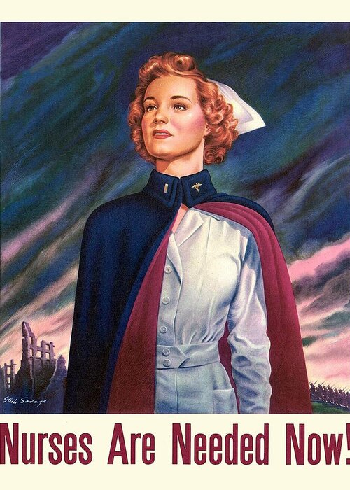 Nurse Greeting Card featuring the digital art Nurses Needed Now by Long Shot