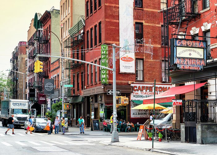 New York Greeting Card featuring the photograph NY CITY - Little Italy by Philippe HUGONNARD