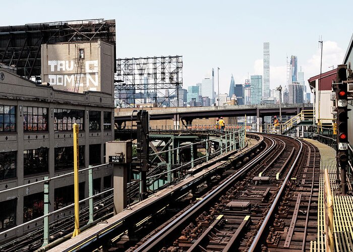 New York Greeting Card featuring the photograph NY CITY - Queensboro Plaza by Philippe HUGONNARD