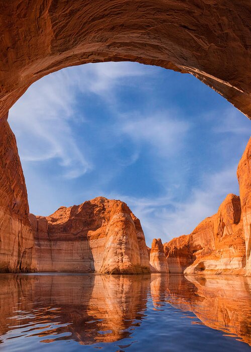 Horseshoe Bend Greeting Card featuring the photograph Oasis - Vertical by Ryan Smith