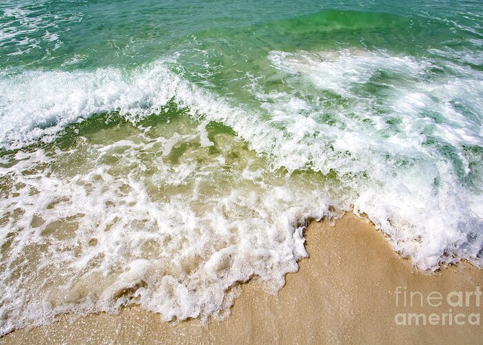 Beach Greeting Card featuring the photograph Ocean Waves by Beachtown Views