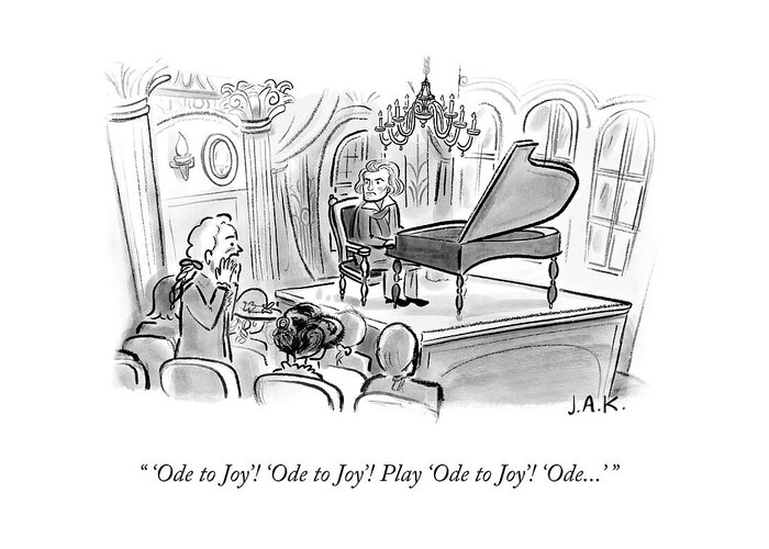 “‘ode To Joy’! ‘ode To Joy’! Play ‘ode To Joy’! ‘ode...’” Ode To Joy Greeting Card featuring the photograph Ode To Joy by Jason Adam Katzenstein
