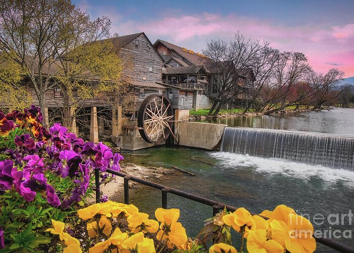 Mill Greeting Card featuring the photograph Old Mill at Pigeon Forge II by Shelia Hunt