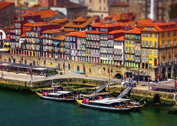 Porto Greeting Card featuring the photograph Old Ribeira Porto by Carol Japp