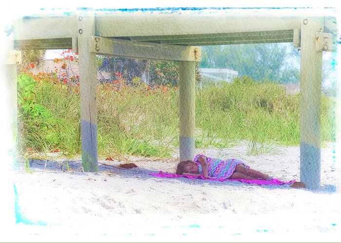 Napping Greeting Card featuring the photograph On Vacation by Alison Belsan Horton