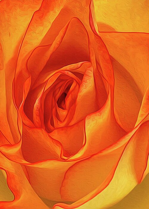 Tl Wilson Photography Greeting Card featuring the photograph Orange Euphoria 2 by Teresa Wilson