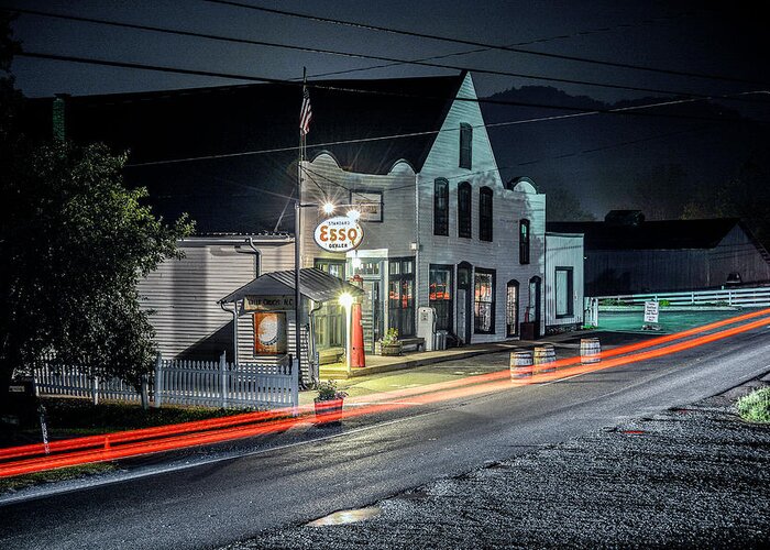 Original Greeting Card featuring the photograph Original Mast General Store, Valle Crucis, NC by WAZgriffin Digital
