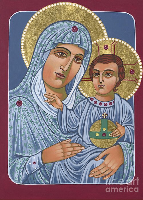 Our Lady Of Jerusalem Greeting Card featuring the painting Our Lady of Jerusalem 305 by William Hart McNichols