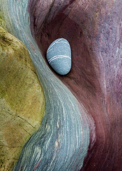 Pebble Greeting Card featuring the photograph Out of Time by Anita Nicholson