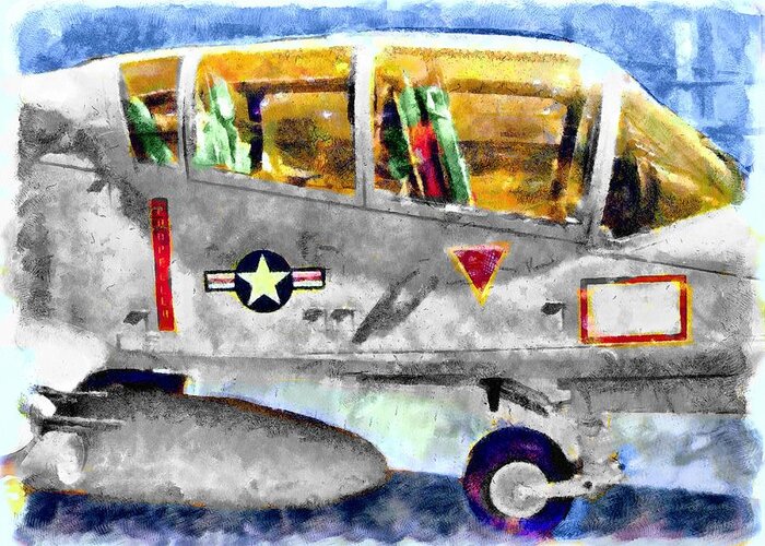 Ov-10 Bronco Greeting Card featuring the mixed media Ov-10 by Christopher Reed