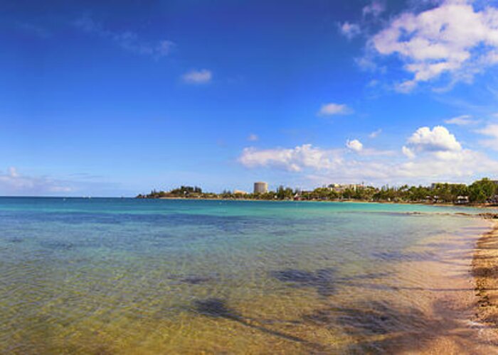 New Caledonia Greeting Card featuring the photograph Pacific Island Beach by Frank Lee