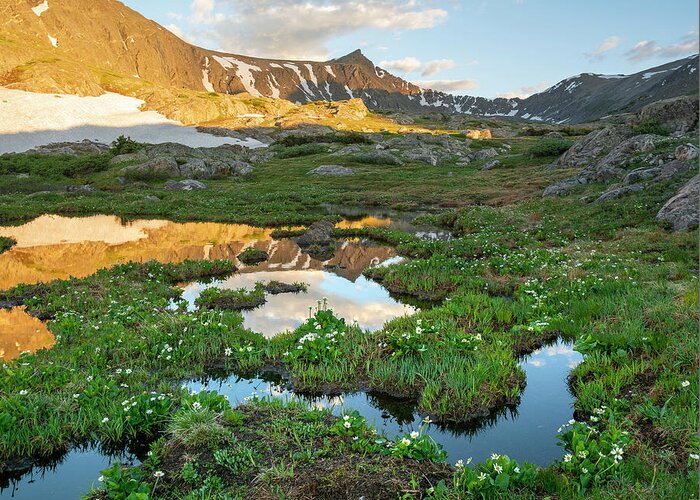 Breckenridge Greeting Card featuring the photograph Pacific Peak Reflection 3 by Aaron Spong