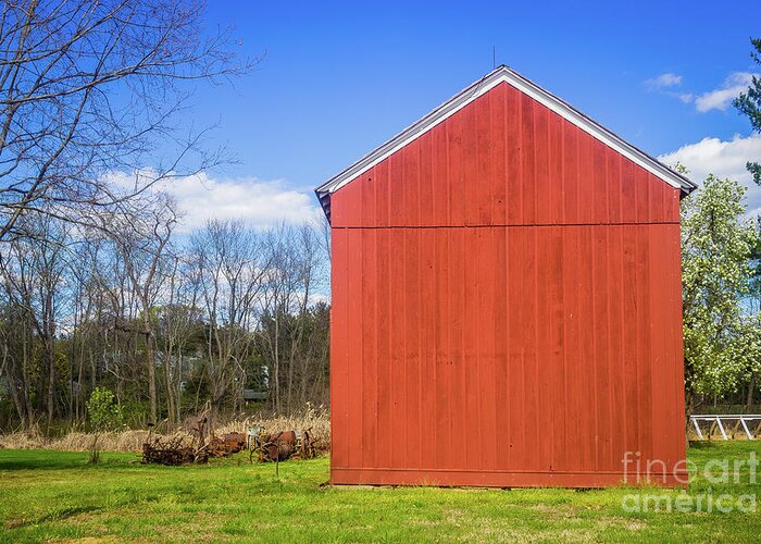 Barn Greeting Card featuring the photograph Paint it Red - Barn by Colleen Kammerer