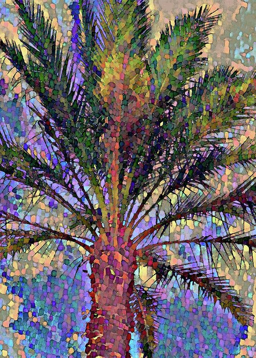 Palm Greeting Card featuring the digital art Palm 902 by Corinne Carroll