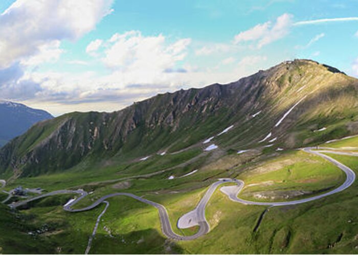 Alpine Greeting Card featuring the photograph Grossglockner High Alpine Road by Vaclav Sonnek