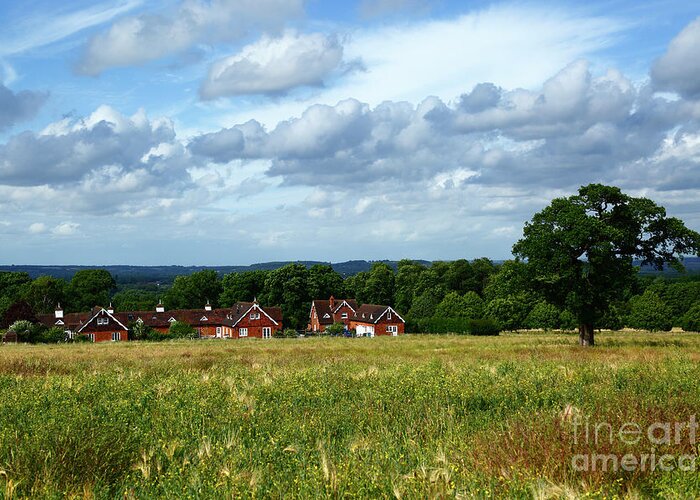 English Countryside Greeting Card featuring the photograph Panorama of the former Somerhill Estate Kent England by James Brunker