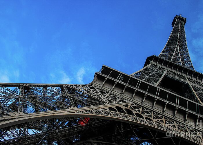 Paris Greeting Card featuring the photograph Paris Eiffel Tower by Wilko van de Kamp Fine Photo Art