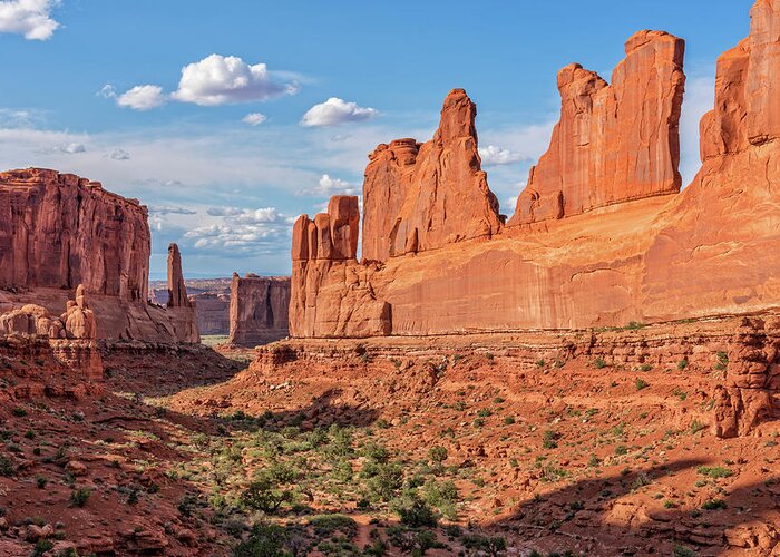 Arches National Park Greeting Card featuring the photograph Park Avenue In Arches National Park by Jim Vallee