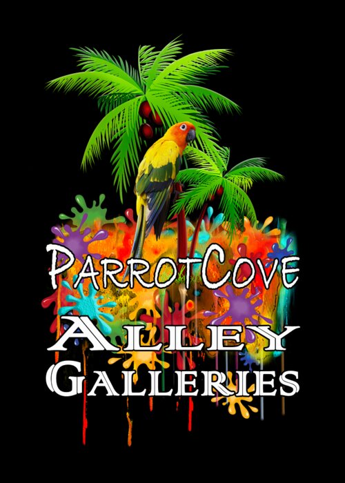 Parrot Greeting Card featuring the photograph Parrot Cove PNG by Debra and Dave Vanderlaan