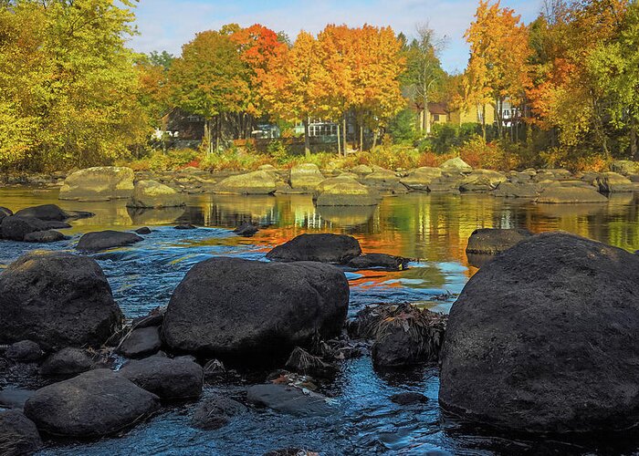 Fall Greeting Card featuring the photograph Peaceful Town by Jerry LoFaro