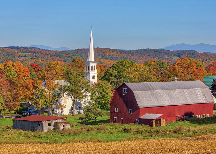 Peacham Greeting Card featuring the photograph Peacham Vermont by Juergen Roth