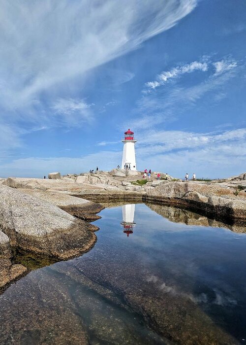 Peggy's Cove Greeting Card featuring the photograph Peggy's Cove Midday by Yvonne Jasinski