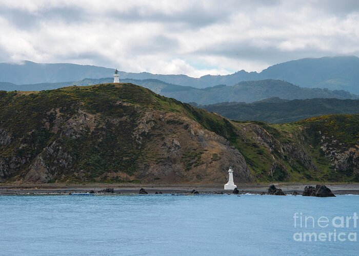 Cook Strait Greeting Card featuring the photograph Pencarrow Lighthouse by Bob Phillips