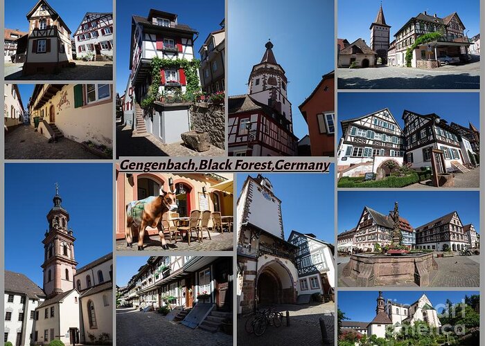 Gengenbach Greeting Card featuring the photograph Picturesque Gengenbach by Eva Lechner